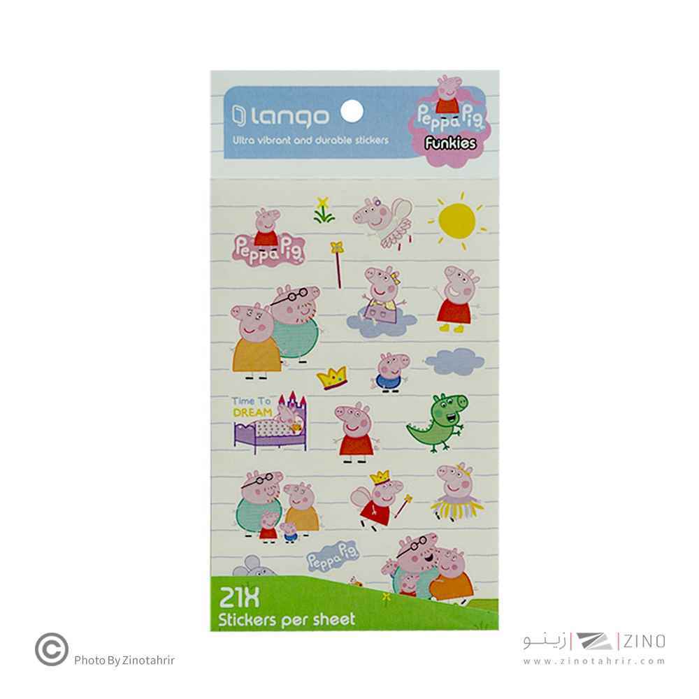 برچسب لانگو سری فانکیز طرح پاپا پیگ